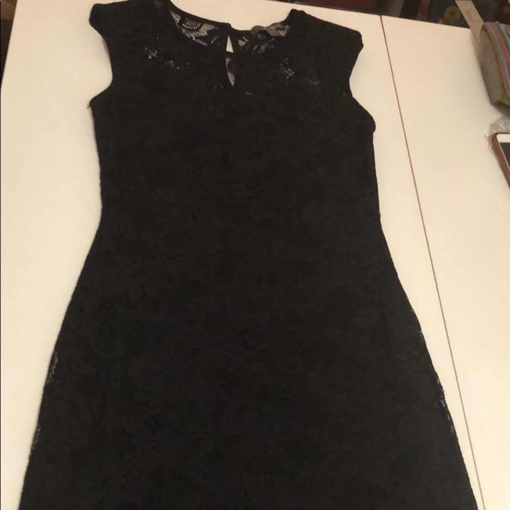 Black lace dress